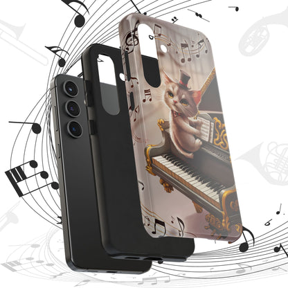Meowsic Shield Wireless Charging Support Tough Case