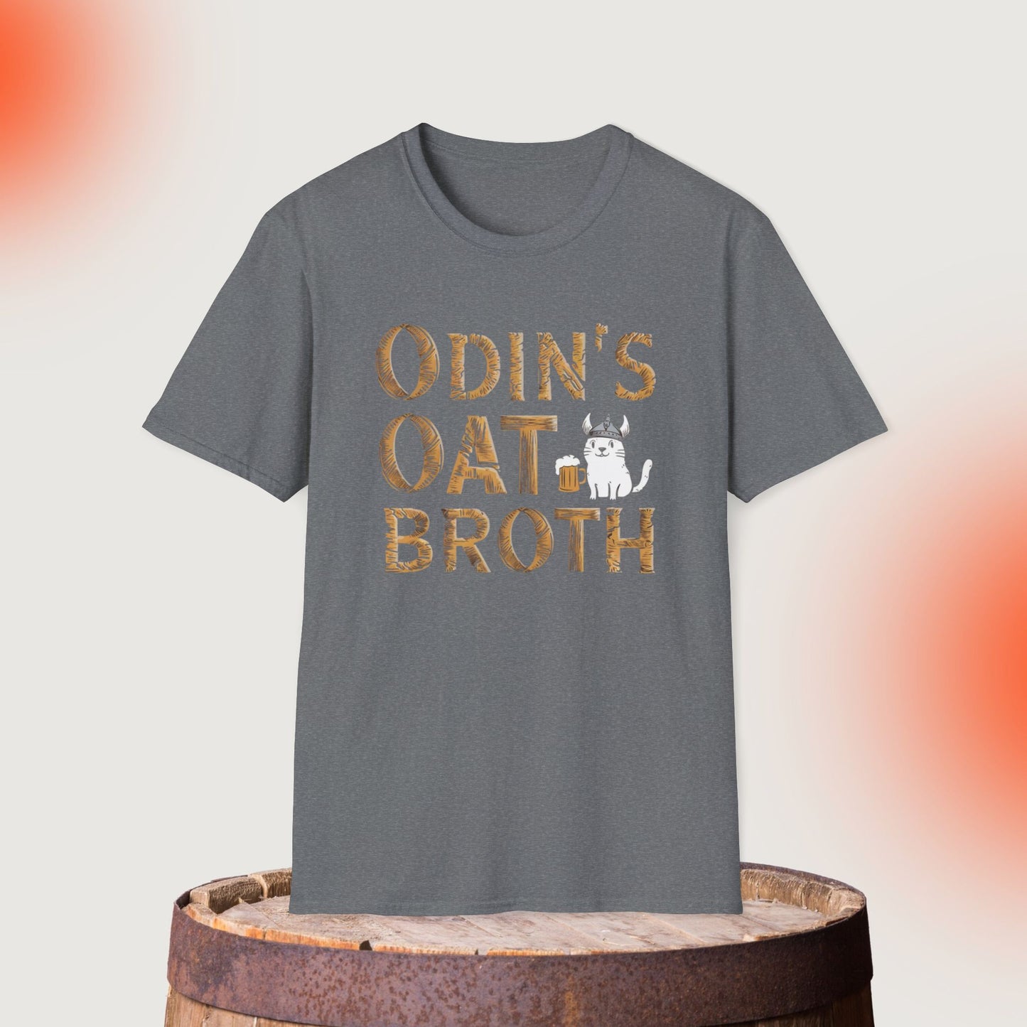 Odin Oat Broth Cotton Crew Neck Men Tshirt