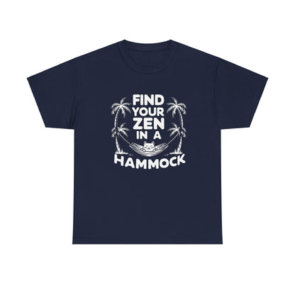 Find Your Zen In A Hammock Cotton tee