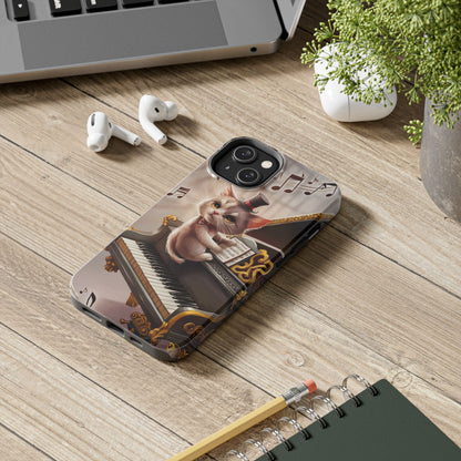 Meowsic Shield Wireless Charging Support Tough Case