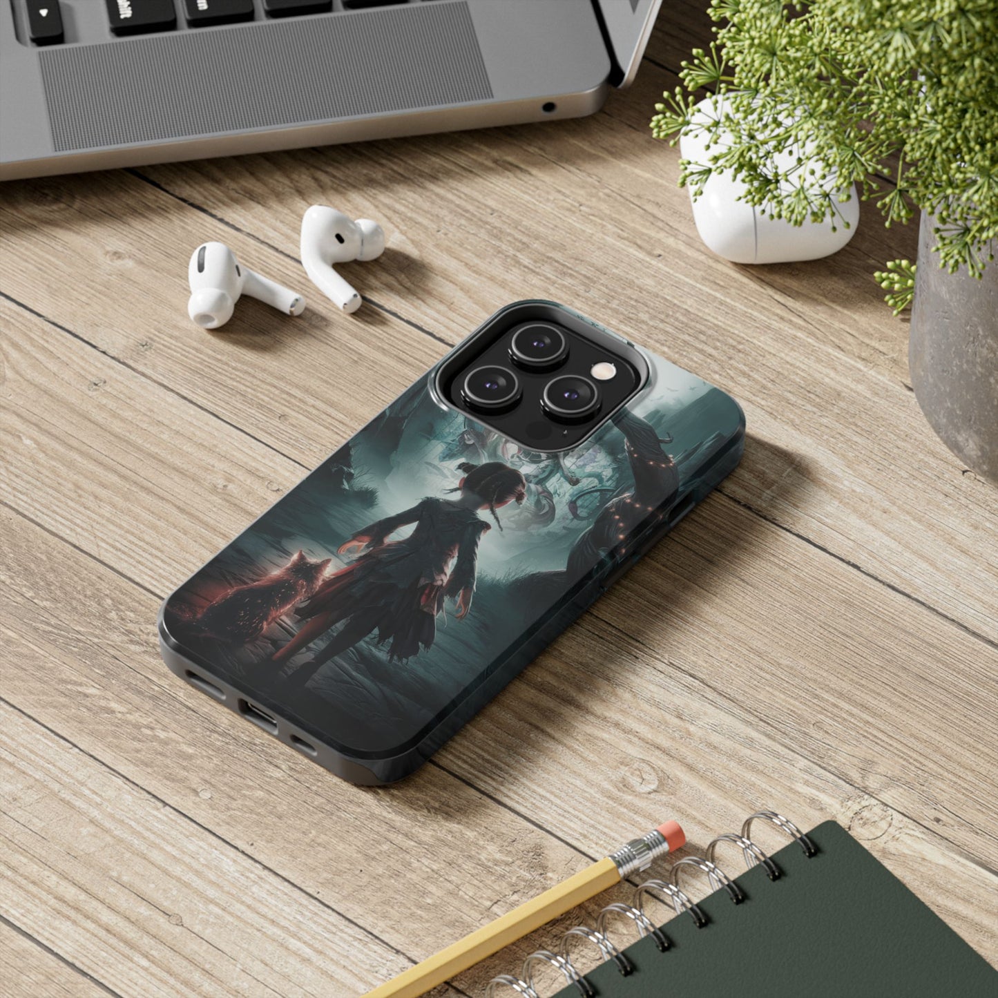 Feline Festivities Wireless Charging Support Tough Case.