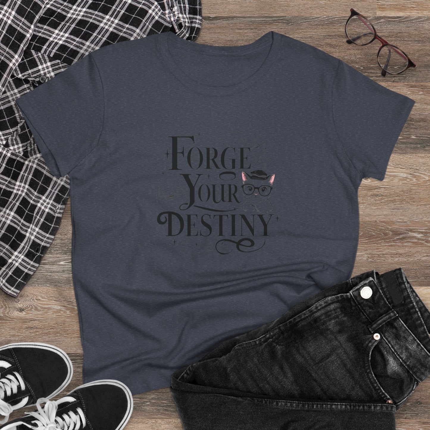 Forge Your Destiny Book Lovers  Cotton Women T-Shirt