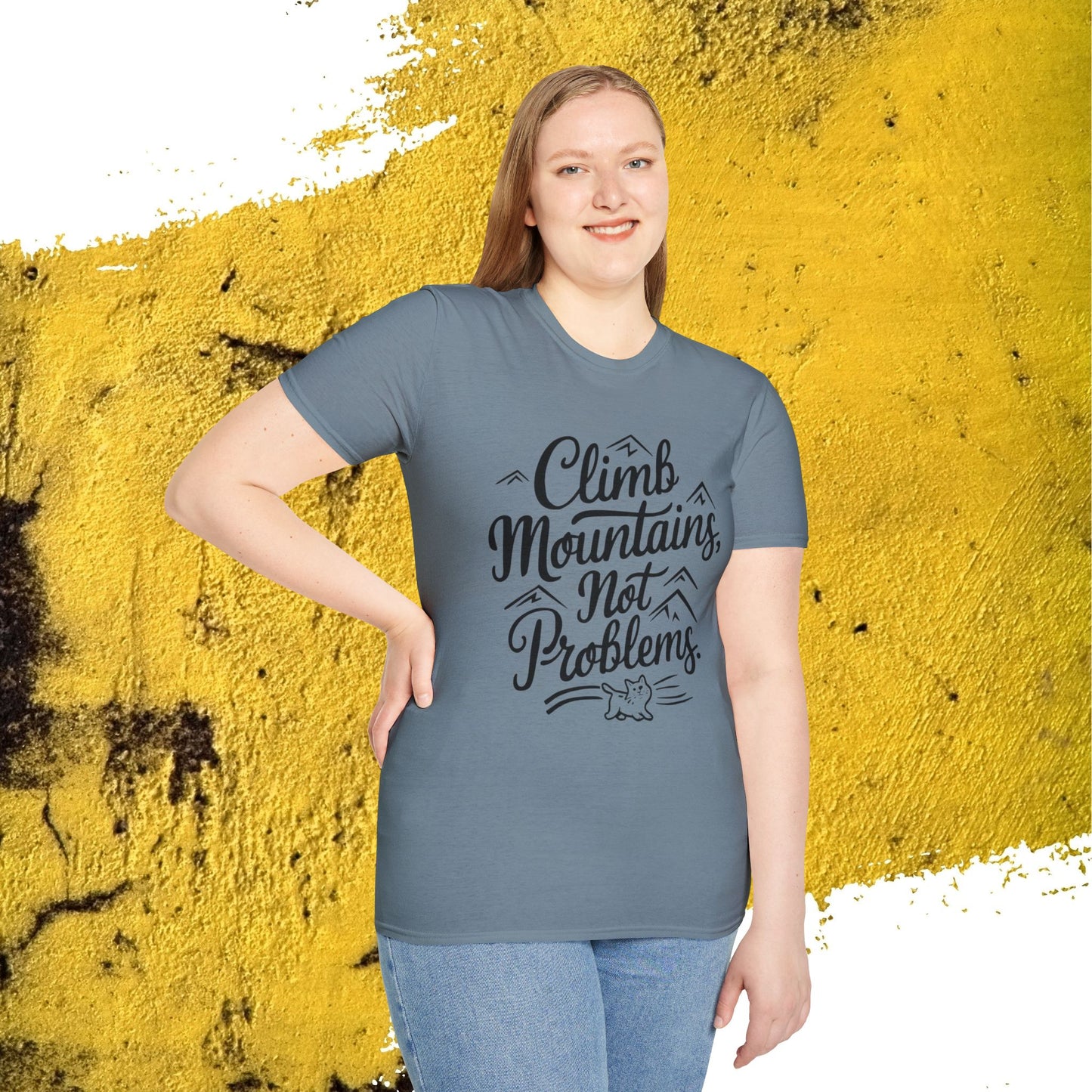 Climb Mountain Cotton T-Shirt