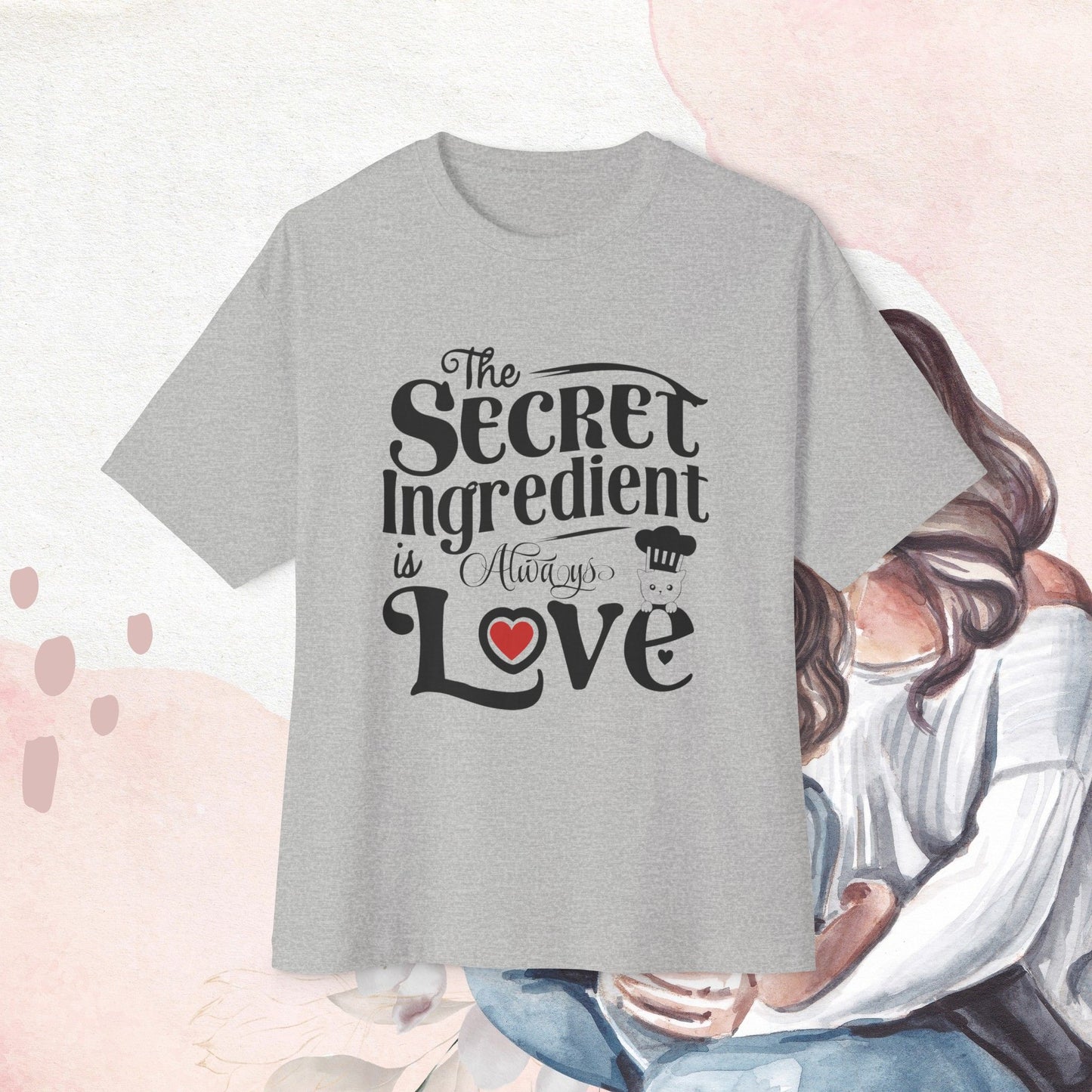 Secret Ingredient Is Always Love Unisex Oversized Boxy Tshirts