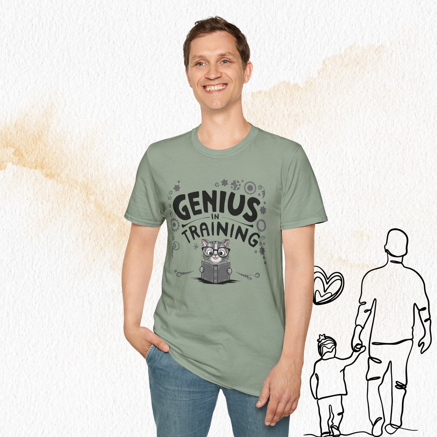 Genius In Training Cotton Men T-Shirt