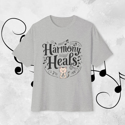 Harmony Heal Unisex Musiclover Oversized Boxy Tshirt
