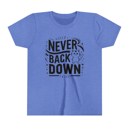 Never Back Down Youth Heavy Cotton T-Shirt