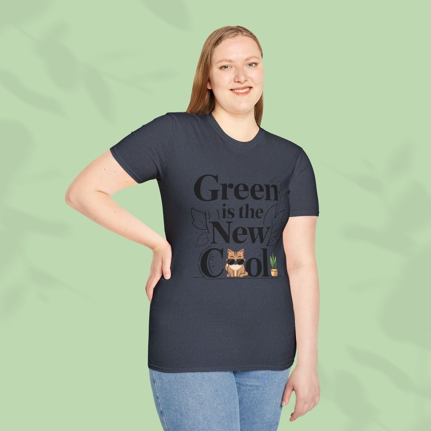 Green Is The New Cool Cotton T-Shirt