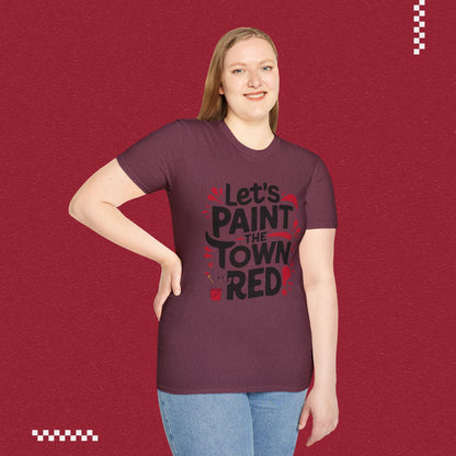 Let Paint Town Red Idiom Cotton T-Shirt
