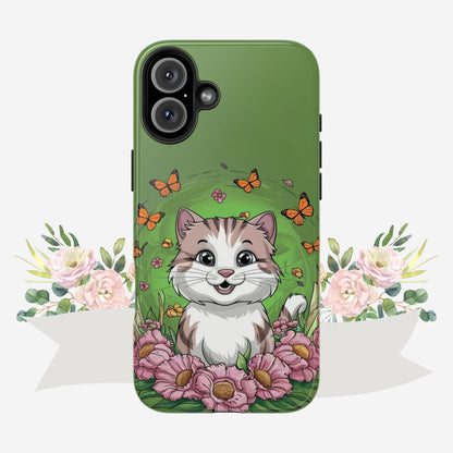 Green Mewsic Wireless Charging Support Tough Case