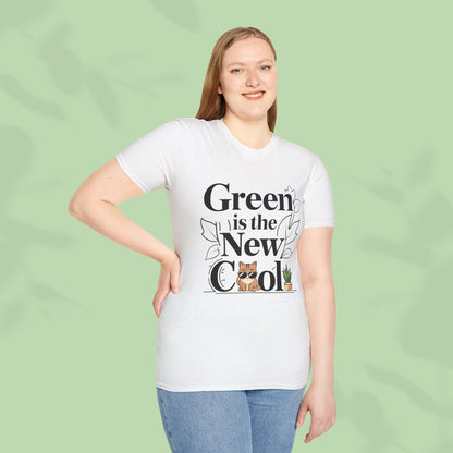 Green Is The New Cool Cotton T-Shirt