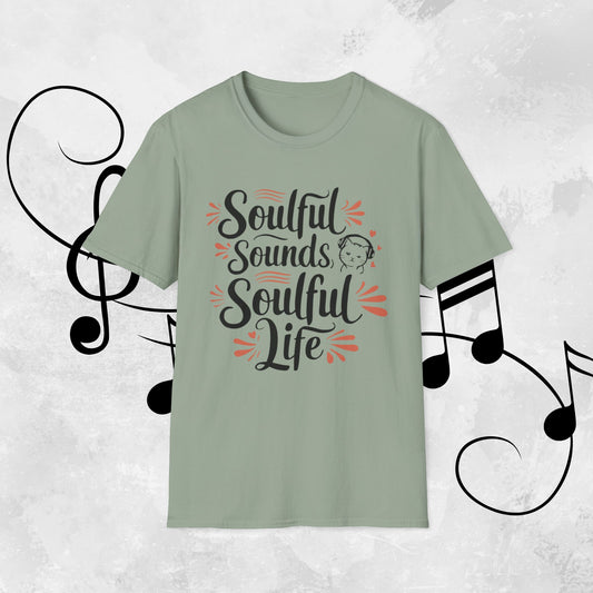 Soulful Sounds Soulful Lifes Cotton Men T-Shirt
