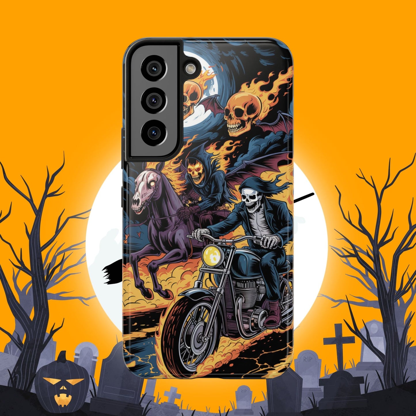 Ghost Riders Wireless Charging Support Tough Case