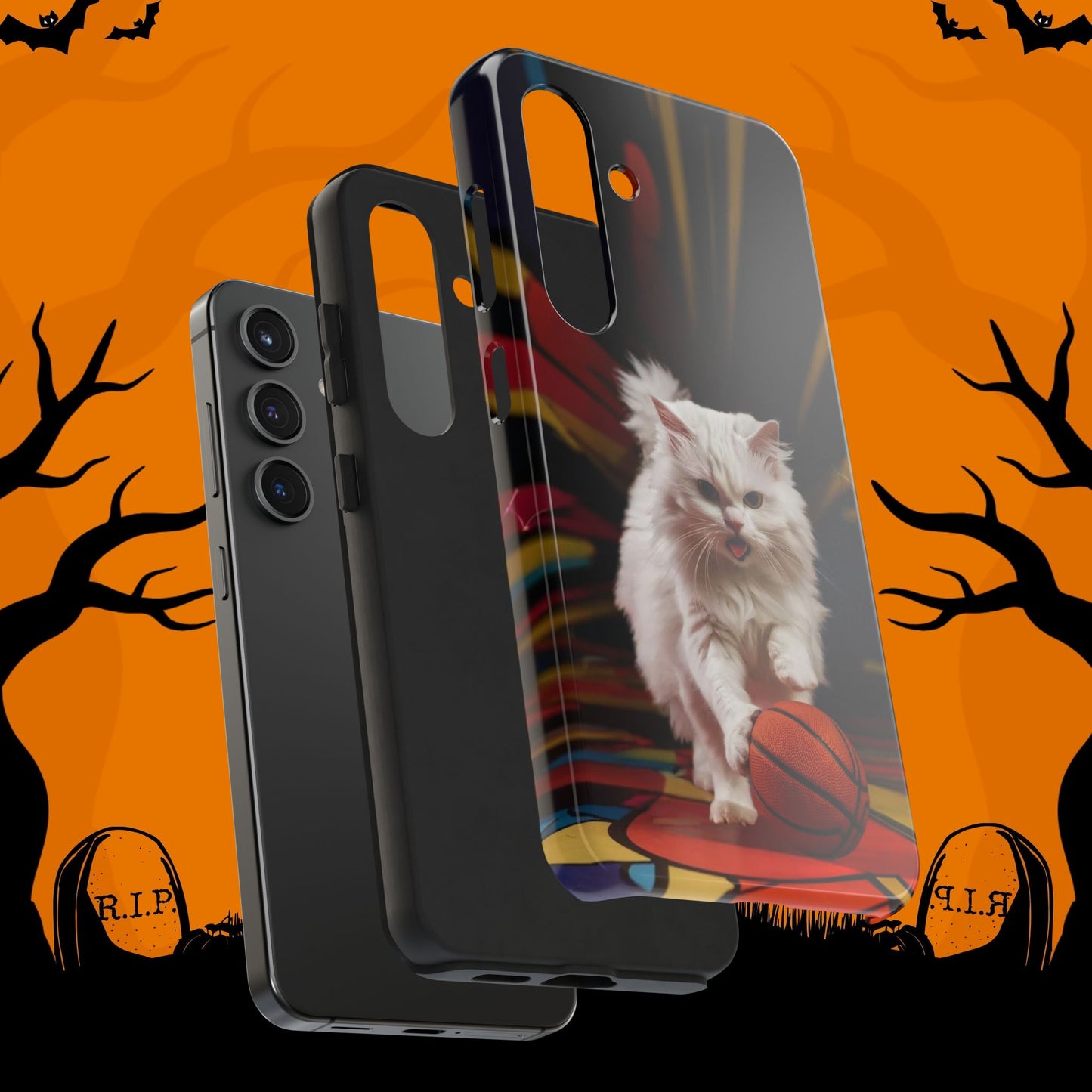Alley-Oop Meow Wireless Charging Support Tough Case.