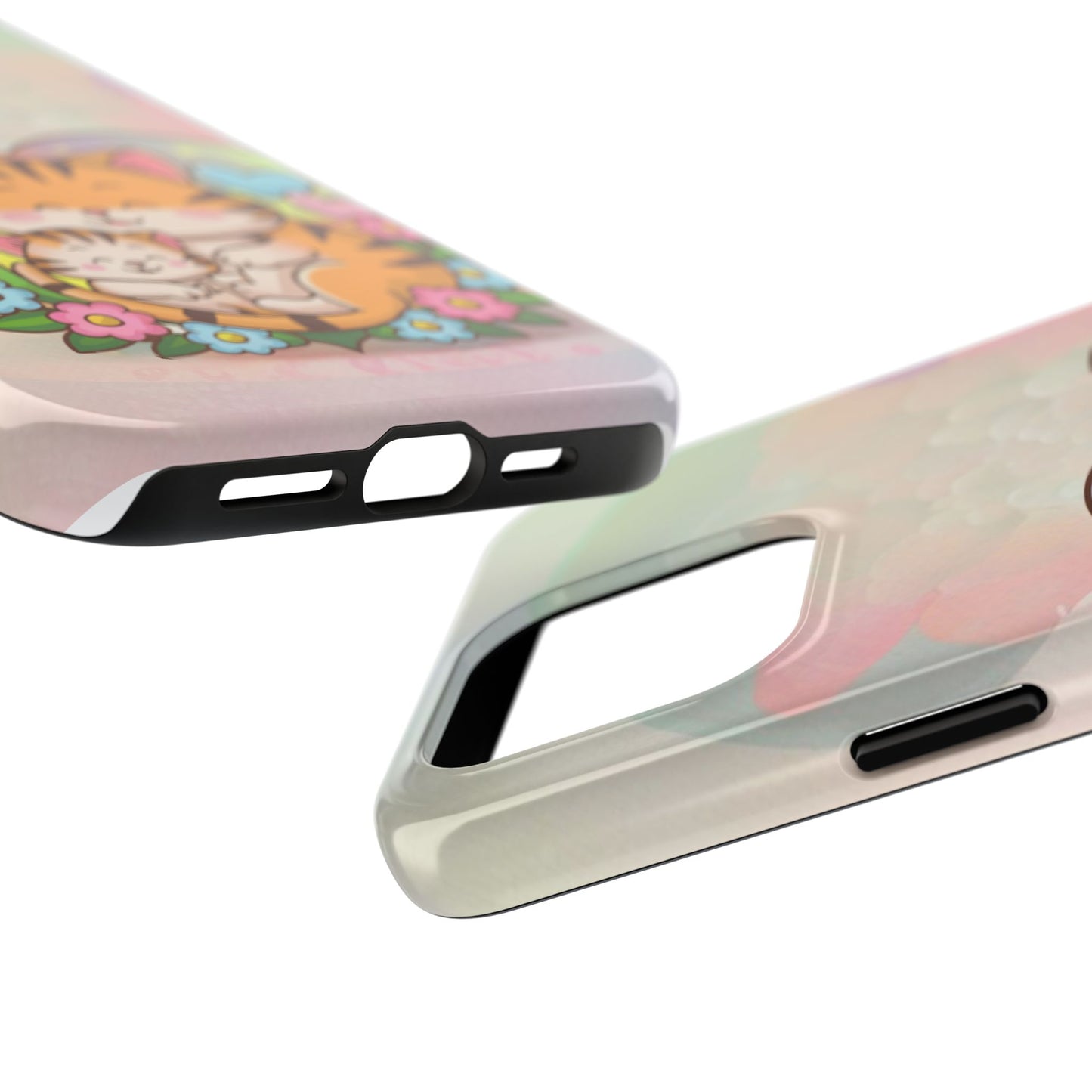Kitten Cuddle Wireless Charging Support Tough Case