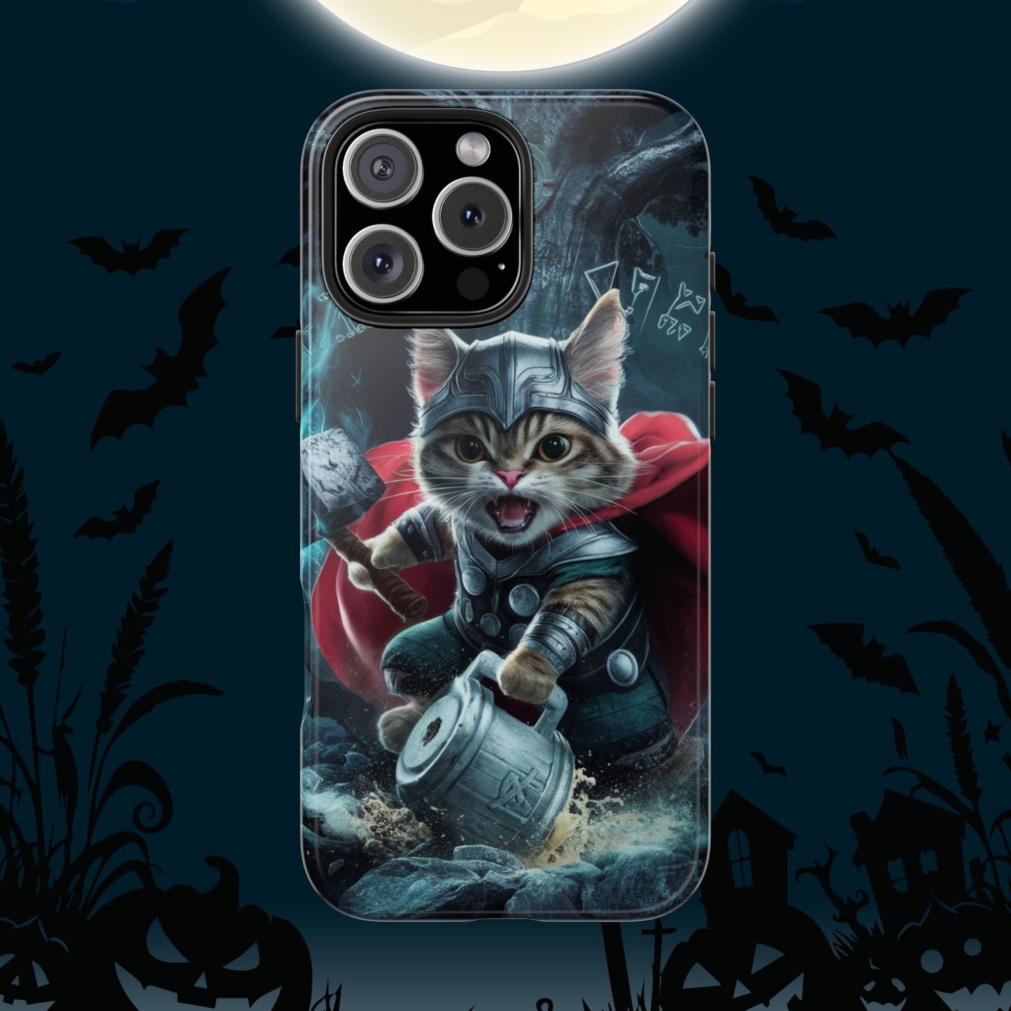 Meow Mjolnir Wireless Charging Support Tough Case