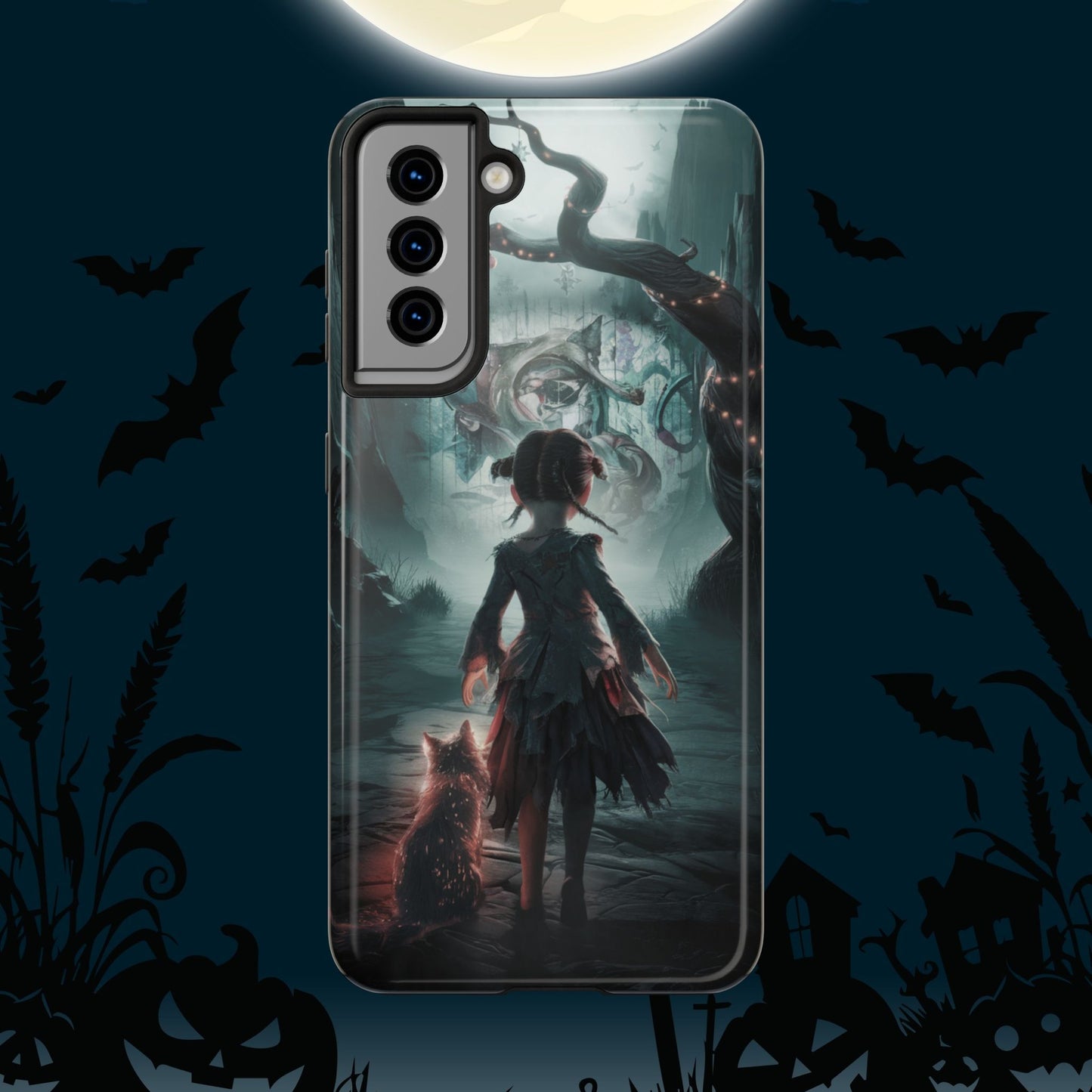 Feline Festivities Wireless Charging Support Tough Case.
