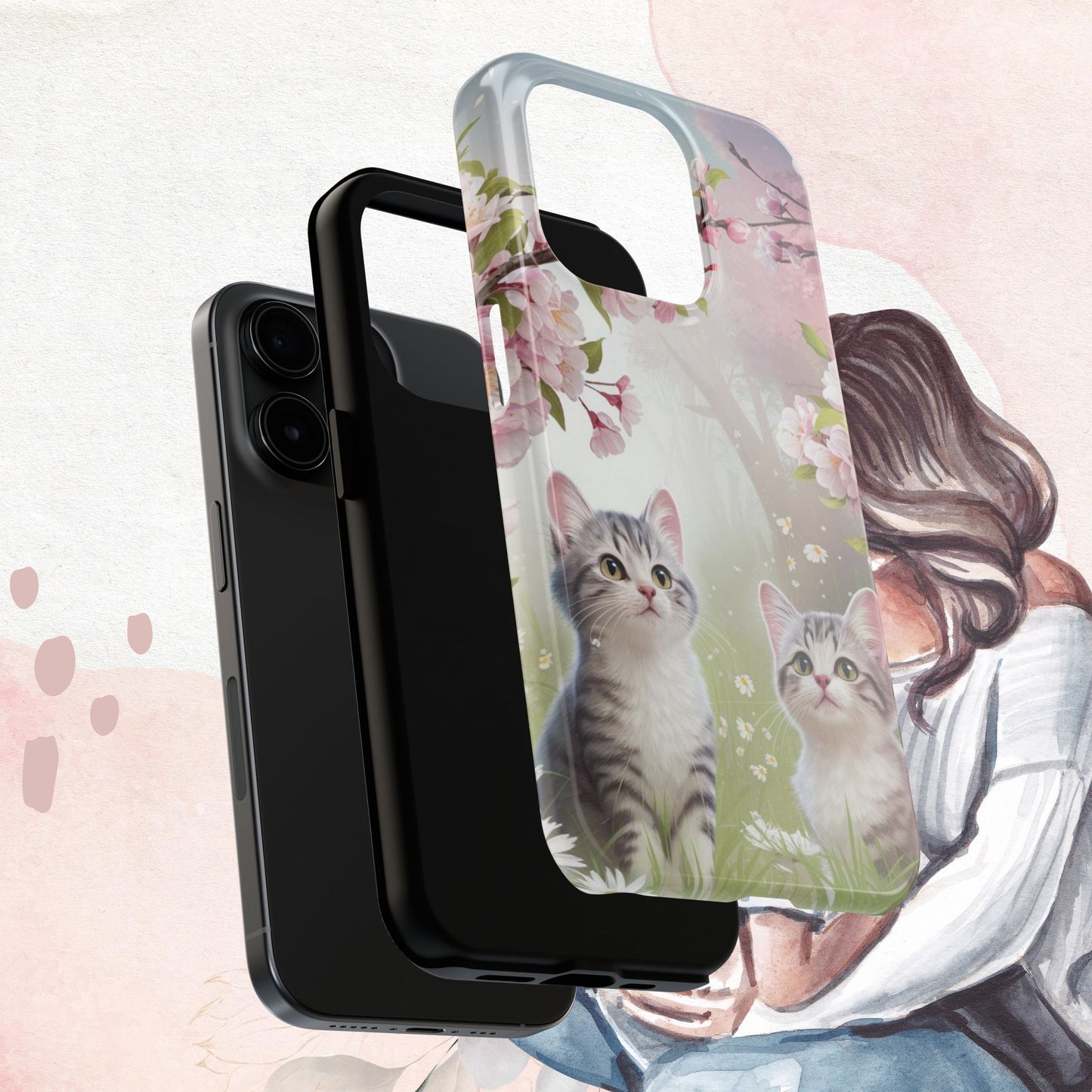 Lavender Lullaby Wireless Charging Support Tough Case