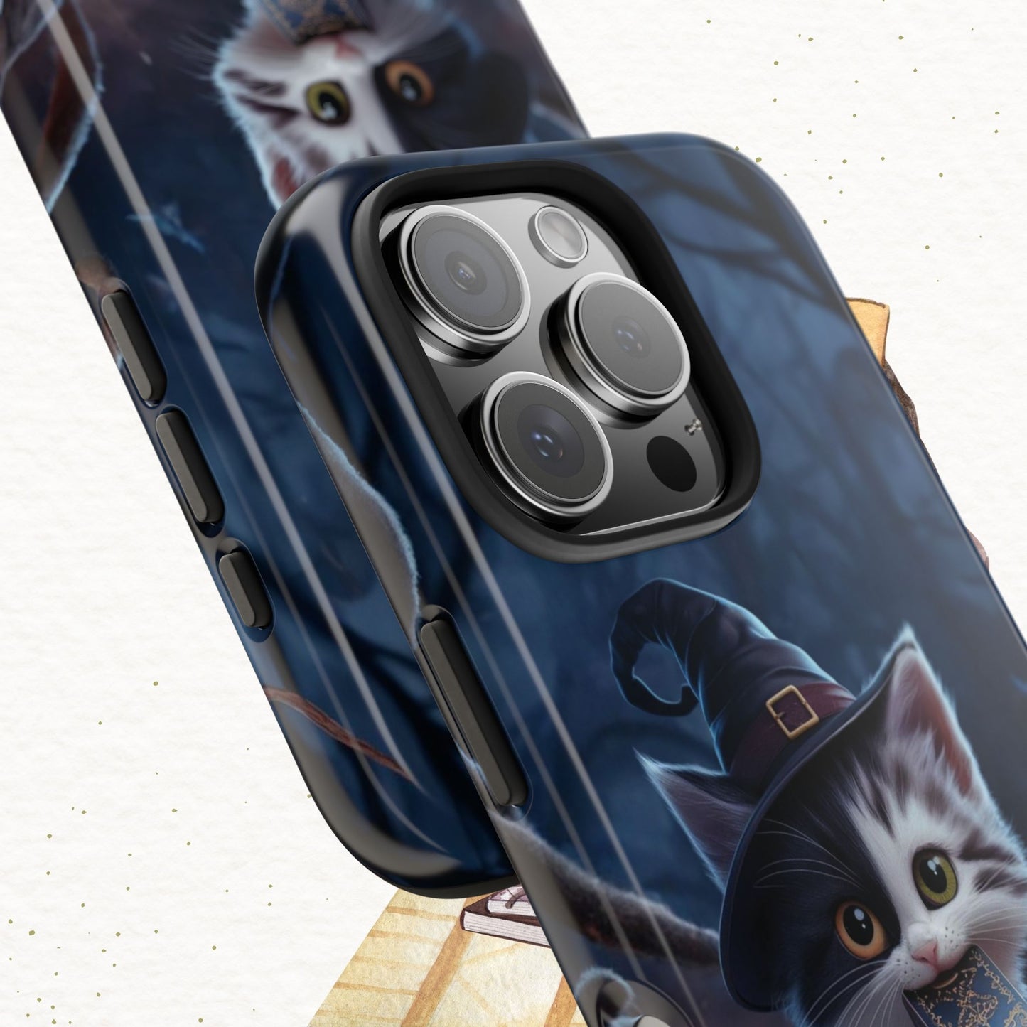Chrono Catnap Wireless Charging Support Tough Case