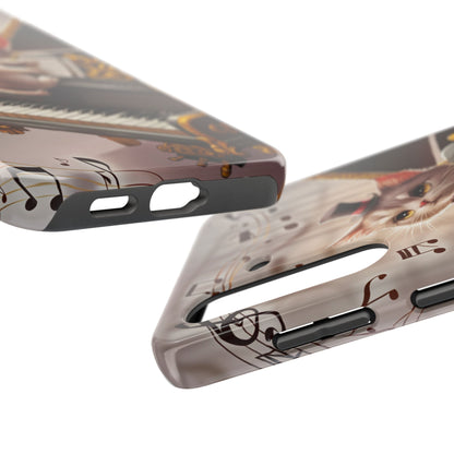Meowsic Shield Wireless Charging Support Tough Case