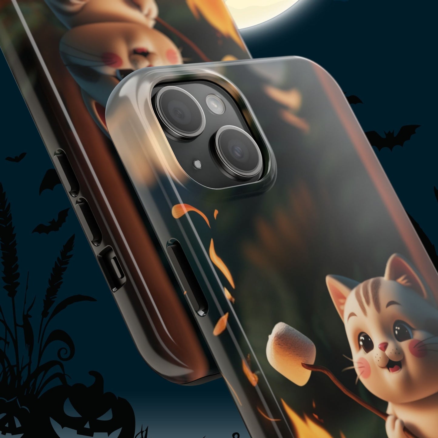 Meowstic Grip Wireless Charging Support Tough Case.