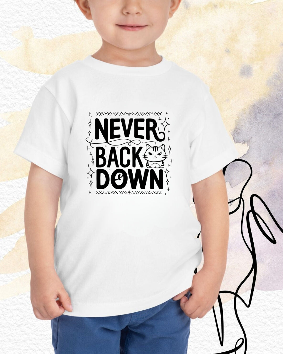 Never Back Down Infant Cotton T-Shirt