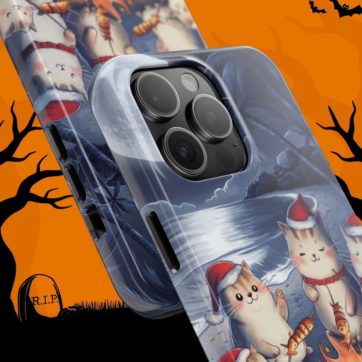 Meowmas Magic Wireless Charging Support Tough Case