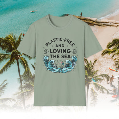 Plastic Free Ocean Cotton T-Shirt