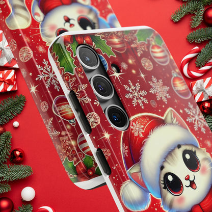 Merry Meows Wireless Charging Support Tough Case