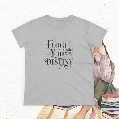 Forge Your Destiny Book Lovers  Cotton Women T-Shirt