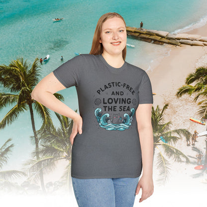 Plastic Free Ocean Cotton T-Shirt