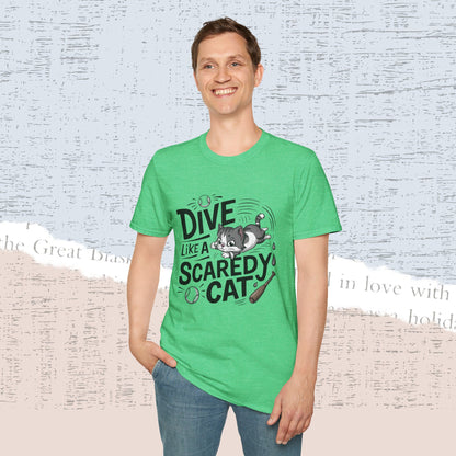 Dive Like Scaredy Cotton Men Tee