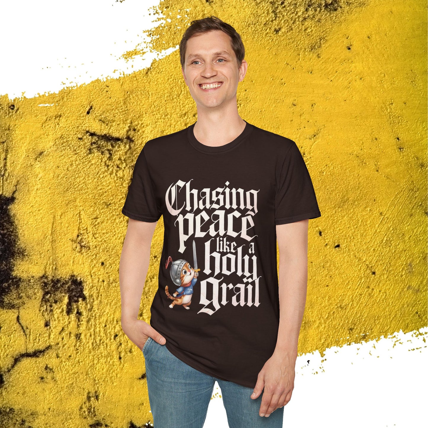 Chasing Peace Like Holy Grail Cotton Tee