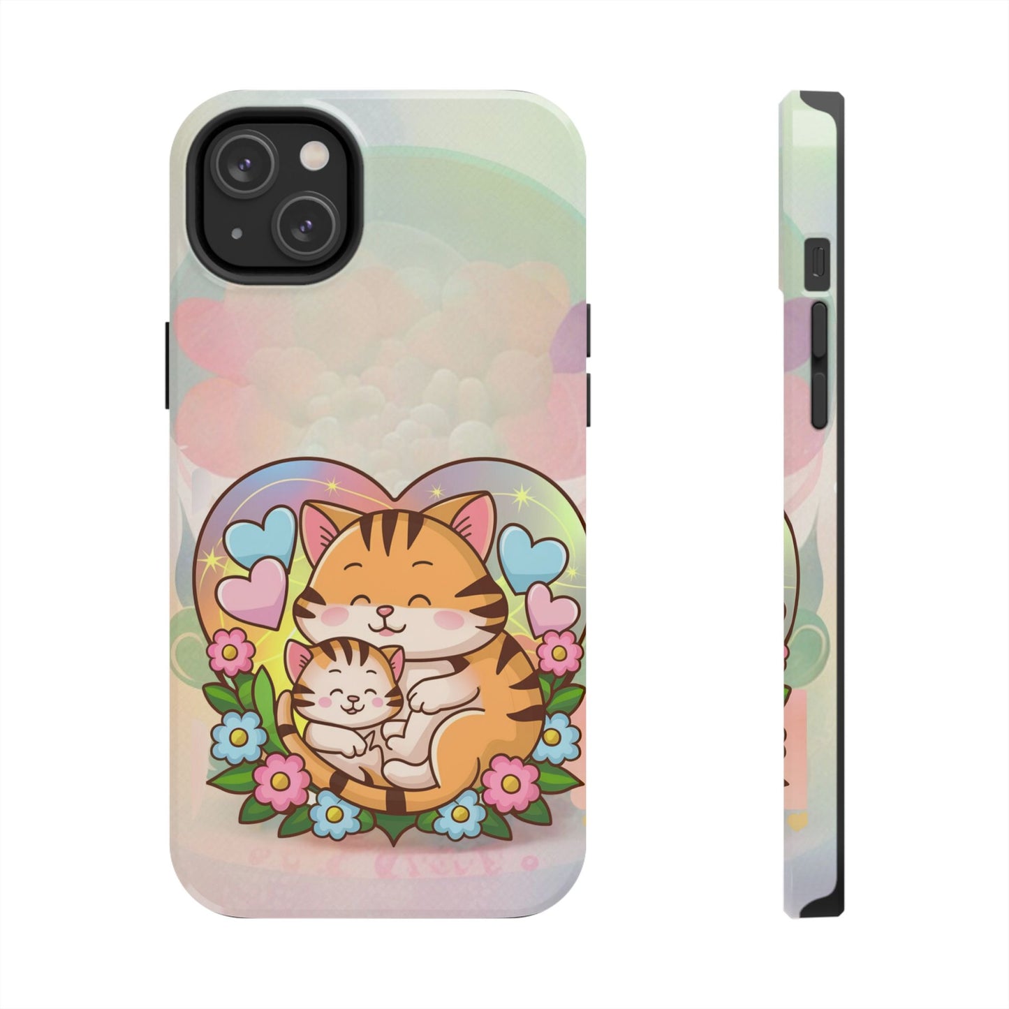 Kitten Cuddle Wireless Charging Support Tough Case