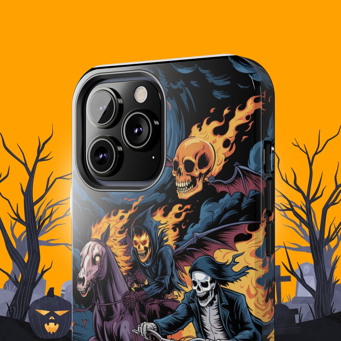 Ghost Riders Wireless Charging Support Tough Case