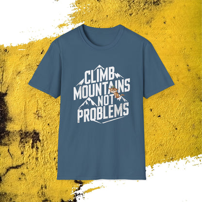 Climb Mountain Cotton Men T-Shirt
