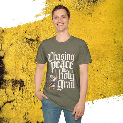 Chasing Peace Like Holy Grail Cotton Tee