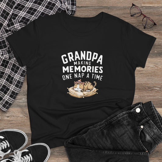 Grandpa Having Memory Women Graphic Tshirts