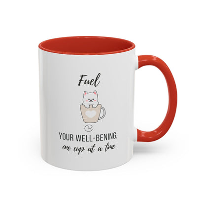 Billien Nap Fuel Printify 11 oz 11oz accent mug Coffee Mugs Holiday Picks Home & Living Kitchen Mugs Spring Essentials two tone White base