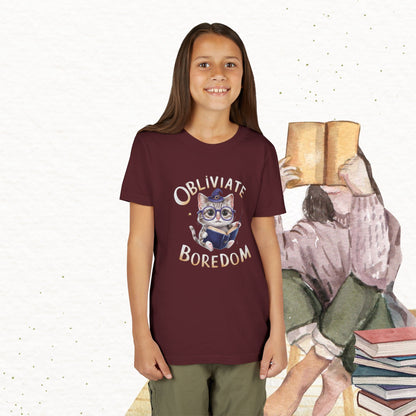 Obliviate Boredom Youth Heavy Cotton T-Shirt