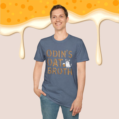 Odin Oat Broth Cotton Crew Neck Men Tshirt