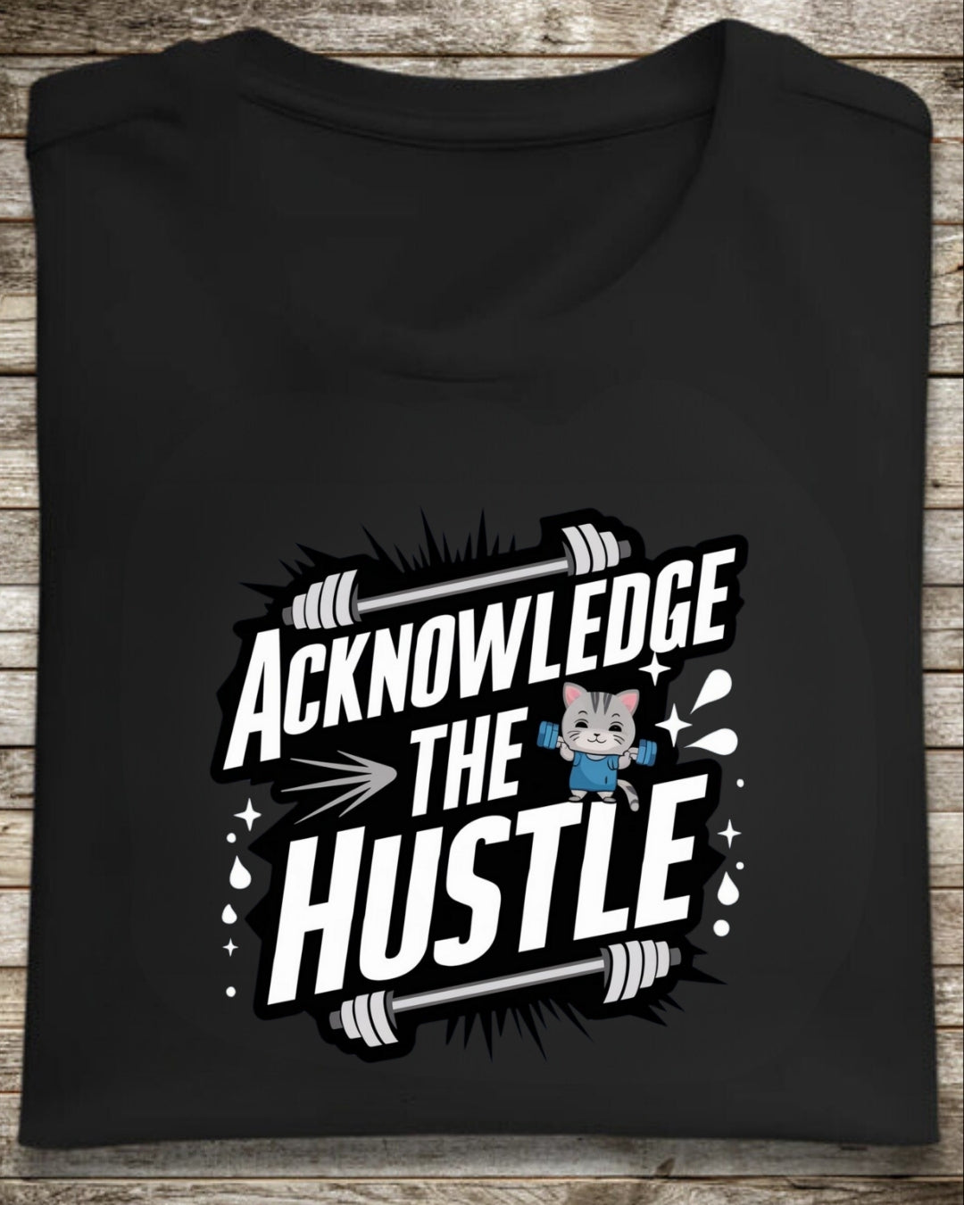 Acknowledge The Hustles  Cotton T-Shirt
