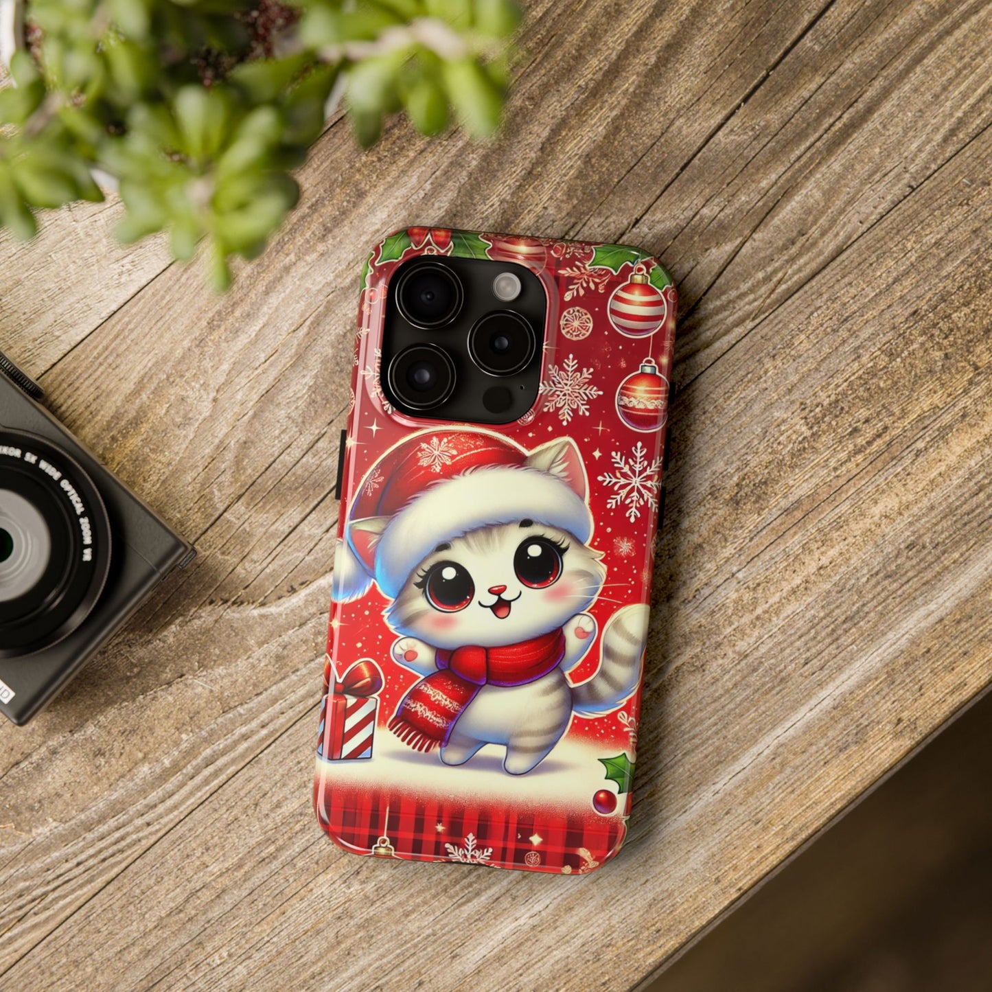 Merry Meows Wireless Charging Support Tough Case