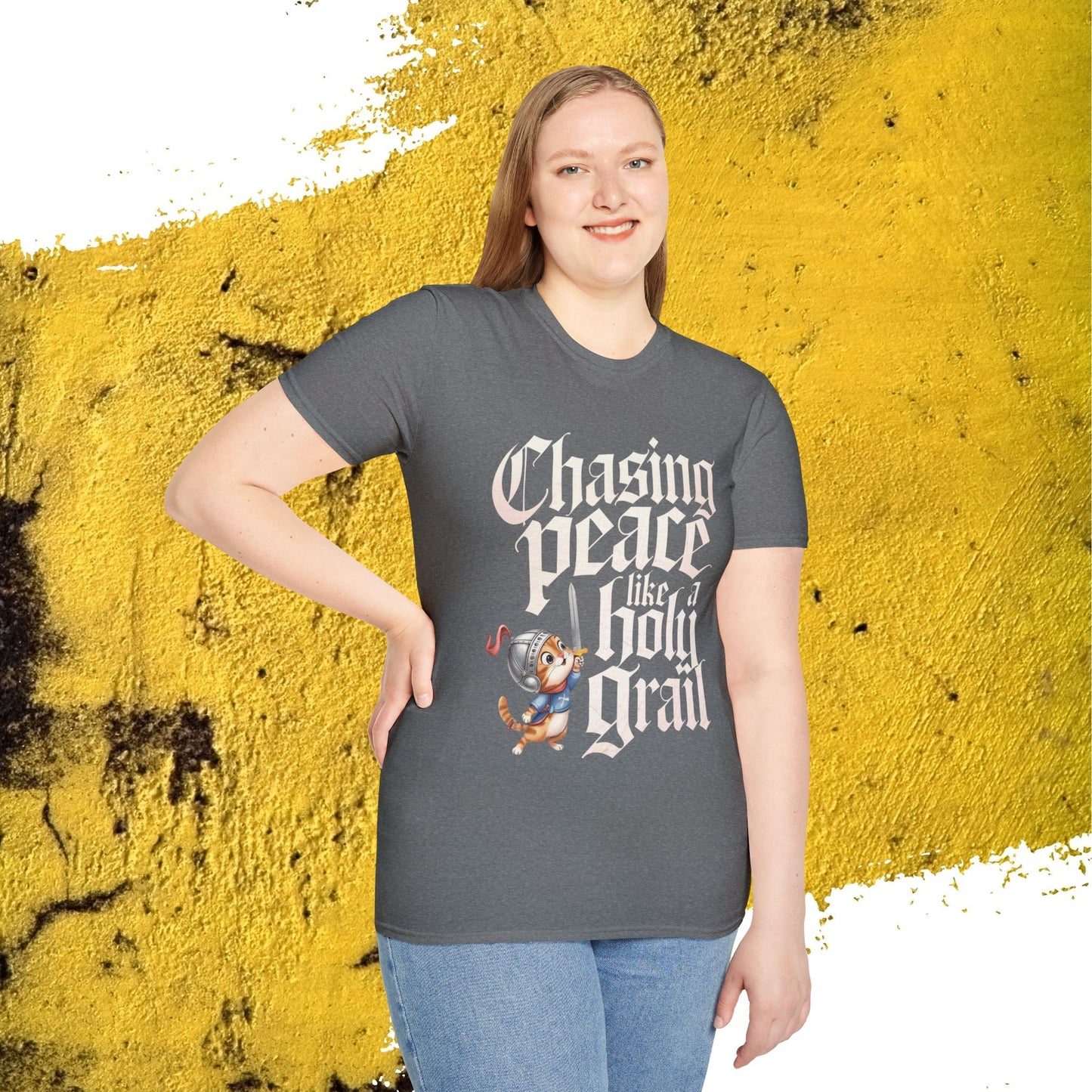 Chasing Peace Like Holy Grail Cotton Tee