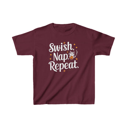 Swish Nap Repeat Kids Cotton T-Shirt