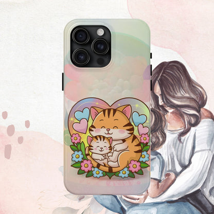 Kitten Cuddle Wireless Charging Support Tough Case