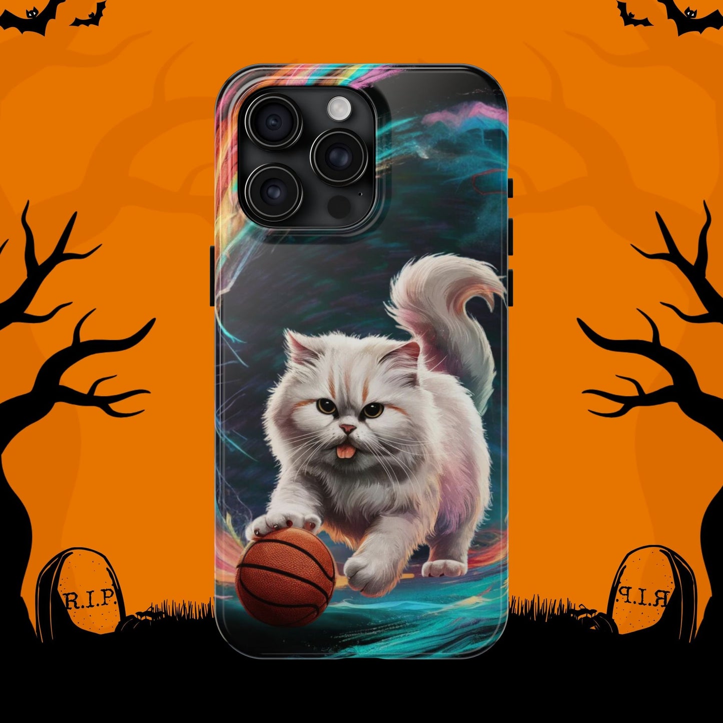 Meowble Dribble Wireless Charging Support Tough Case.