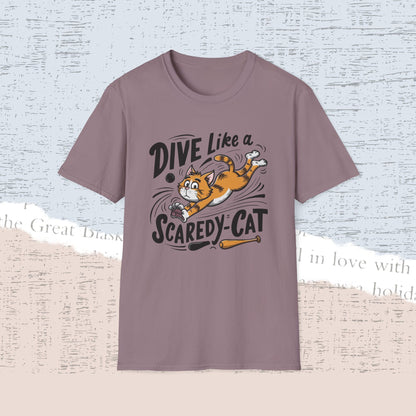 Dive Like Scaredy Cat Cotton Men Tee
