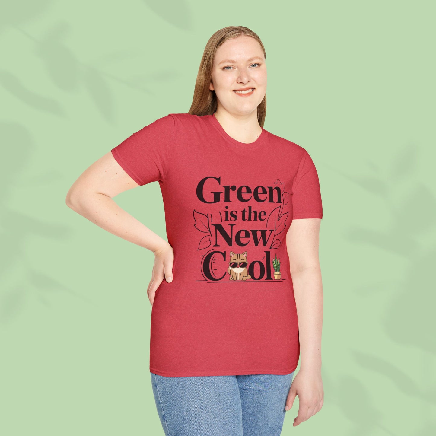 Green Is The New Cool Cotton T-Shirt
