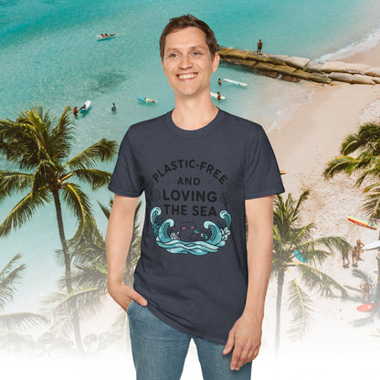 Plastic Free Ocean Cotton T-Shirt